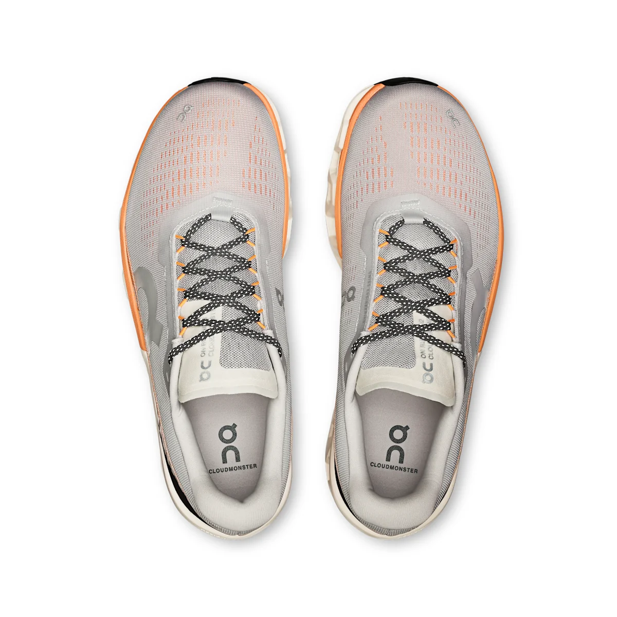 On Cloudmonster 2 - Glacier | Tangerine Limited-edition shoe made with Taiwanese INVINCIBLE