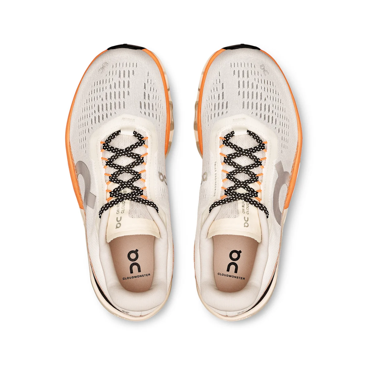 On Cloudmonster 2 - Avorio | Tangerine Limited-edition shoe made with Taiwanese INVINCIBLE