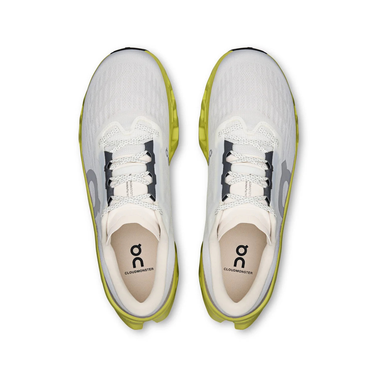 On Cloudmonster 3 - Elfenbein | Limelight CloudTec® cushioning system engineered for responsive runs