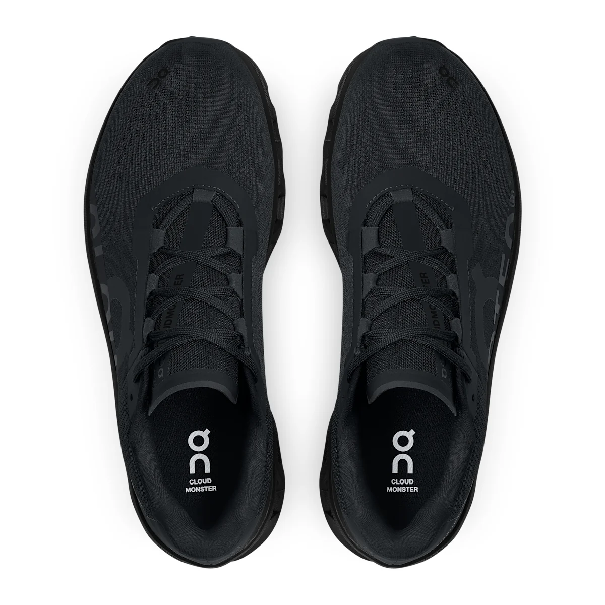 On Cloudmonster 61 - オール ブラック Max-cushioned running shoes for noticeable spring and rebound