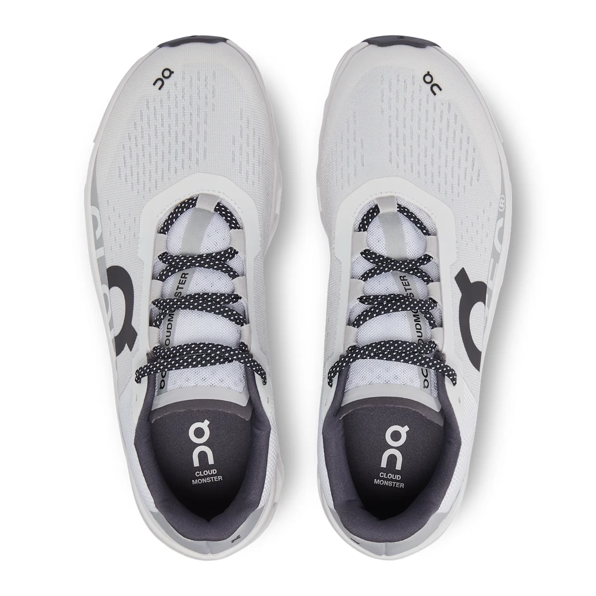 On Cloudmonster 61 - All White Max-cushioned running shoes for noticeable spring and rebound