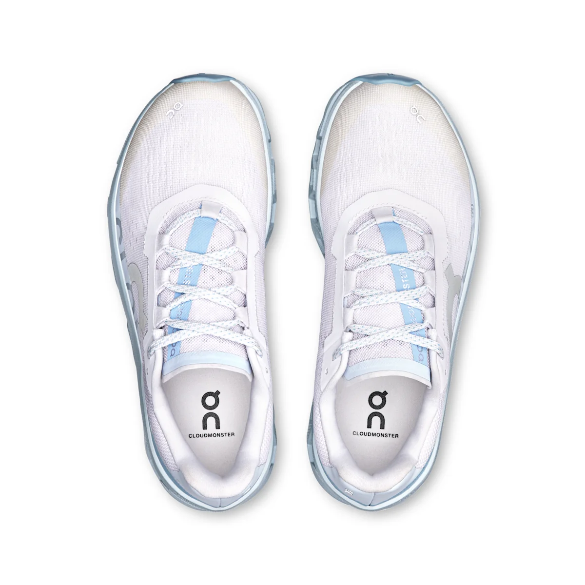 On Cloudmonster 61 - Frost | Wash Max-cushioned running shoes for noticeable spring and rebound