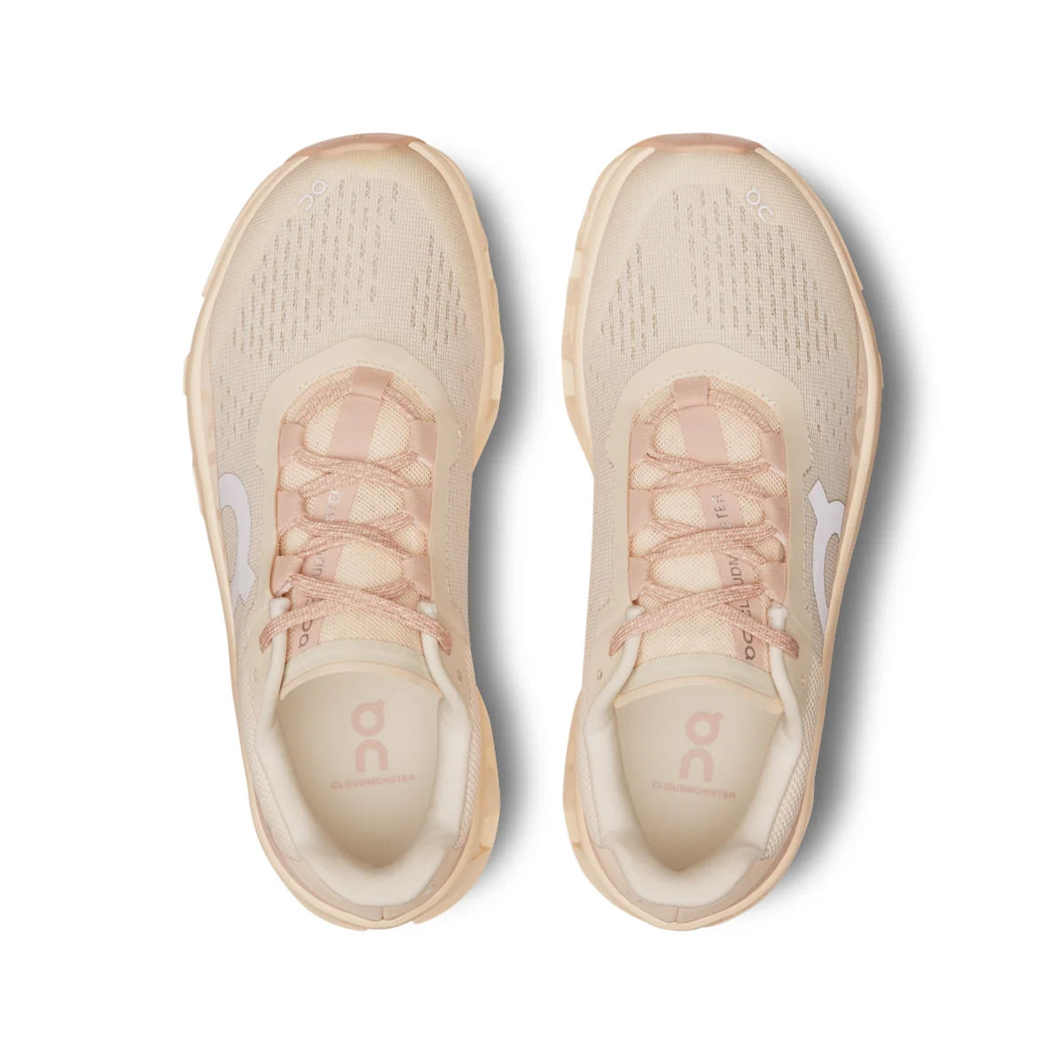 On Cloudmonster 61 - Moon | Fawn Max-cushioned running shoes for noticeable spring and rebound