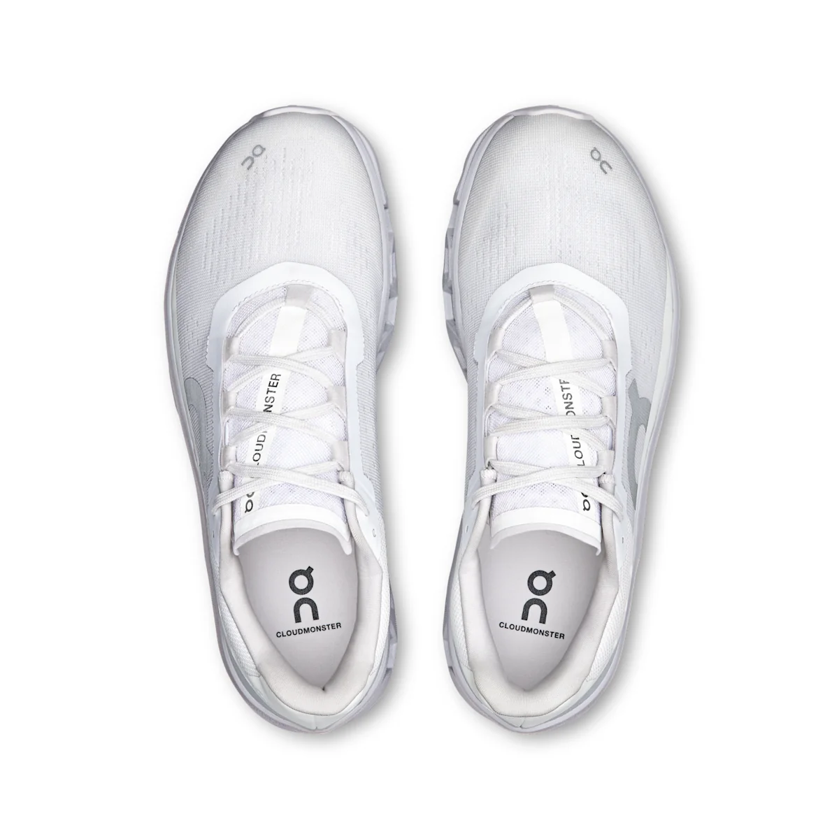 On Cloudmonster 61 - Bianco | Glacier Max-cushioned running shoes for noticeable spring and rebound